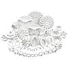 Aiweomi Stampi per fondente, set di accessori per pasticceria, fiori commestibili, decorazione per torte, accessori per modellare
