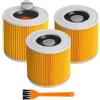 Nuangoo 3 filtri aspirapolvere per Kärcher, adatti per Kärcher serie WD WD2 WD3 WD3P A2004 MV2 MV3, filtri di ricambio per aspirapolvere per Kärcher 6.414-552.0, 6.414-772.0, 6.414-547.0