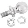 Akozon Hitch Ball, Sfera di Traino con Dado Esagonale Cromato con Diametro di 1‑7/8 Pollici Sfera con Gancio di Traino in Acciaio Cromato Per Trattorino Giardino ATV UTV 5/8x1‑3/4in Shank 2000 LBS