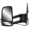 LONGLING Specchio retrovisore sinistro per Mercedes Sprinter 906 2006-2018 | lato conducente,braccio lungo,elettrico e riscaldato, con indicatore di direzione,per VW Crafter 2006-2018