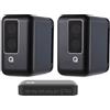 Q ACOUSTICS Q ACTIVE 200 + HUB Buono ArtAV 53 EURO GARANZIA ITALIA black diffusori da scaffale