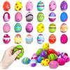 Hillylolly Uova di Pasqua Decorazioni Hillylolly Pallina Antistress, Pallina Antistress Mano Terapia, Adulti Bambino Alleviare Stress, Caccia Alle Uova di Pasqua,Cesti di Pasqua,Decorazioni Pasquali (A-24 Pezzi)