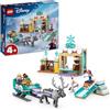 LEGO ǀ Disney Frozen Avventura sulla Slitta di Anna con Bancarella per la Cioccolata Calda e Mini Bamboline di Kristoff, Olaf e Sven, Giochi da Principesse per Bambine e Bambini da 4 Anni 43256