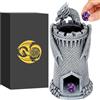 DND NURD Torre di dadi a forma di drago, torre per lanciare DND in resina, accessori per giochi di dadi da tavolo, castello di dadi per giochi da tavolo RPG fantasy, regali per fan di D&D, regali del drago per