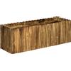 Outsunny Aiuola rialzata Cassone per piante Letto per erbe Orto Aiuola per verdure Fiori Cassone legno di abete 120 x 40 x 40 cm | Aosom Italy