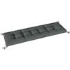Outsunny Cuscino per pallet sfoderabile Cuscino con cinghie di fissaggio Imbottitura per pallet per la maggior parte dei lettini 198x65x13cm Grigio scuro | Aosom Italy
