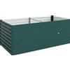 Outsunny Fioriera rialzata galvanizzata rettangolare per esterno - fondo aperto - 160 x 80 x 60 cm, verde | Aosom Italy