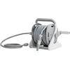 Outsunny Avvolgitubo Irrigazione da Muro 20+2 m x Ø 15 mm, Avvolgitubo Portatile, Ugello a 2 Modalità, Grigio | Aosom Italy