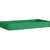 Outsunny Fioriera da esterno orto rialzato zincato con bordo di sicurezza e fondo aperto 240 x 120 x 30 cm verde | Aosom Italy