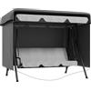 Outsunny Copertura per mobili da giardino Telo protettivo per mobili outdoor, 215 cm x 155 cm x 150 cm, Grigio scuro | Aosom Italy