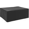Outsunny Copertura per mobili da giardino Invernale Impermeabile Anti-UV Telo Coprimobili 235 x 190 x 90cm Nero | Aosom Italy