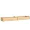 Outsunny Aiuola rialzata in legno, vasca per piante con divisorio e fondo aperto, serra da giardino 235 x 66 x 26 cm Legno naturale | Aosom Italy