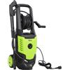 Outsunny Idropulitrice ad Alta Pressione 2200W con Accessori Angolo Regolabile e Spegnimento Automatico 32x32x80 cm Verde e Nero | Aosom Italy