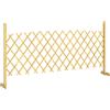 Outsunny Barriera Estensibile in Legno di Abete 180 cm, Base stabile, per Interno Esterno Balcone Giardino, 180x30x90cm, Naturale | Aosom Italy