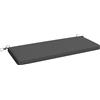 Outsunny Cuscino per panca da giardino per 2 posti per esterno con fodera rimovibile UPF 30+ impermeabile 110x46x6,5 cm Grigio scuro | Aosom Italy