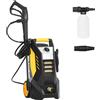 Outsunny Idropulitrice con pompa in alluminio 135 bar Pressione massima 1800W Potenza 540 L/h Tubo 5m Ugello regolabile & Maniglie | Aosom Italy