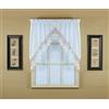 Today's Curtain, Festone in organza macramè vintage, 96,5 cm, bianco/rosa, 147,3 cm L x 96,5 cm L