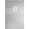 Perenz Illumina Faretto-plafoniera in alluminio bianco Centric 1 luce attacco GU10 d.9,5cm