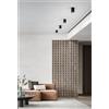 Perenz Illumina Faretto-plafoniera in alluminio nero Centric 1 luce attacco GU10 d.9,5cm