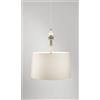Perenz Illumina Abaco sospensione in metallo ottone brunito multicolor + paralume avana 1 luce Attacco E27