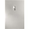 Perenz Illumina Applique in metallo grigio titanio e vetro bianco acidato Snooky 1 luce attacco G9 L.27CM