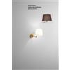 Perenz Illumina Crane applique in metallo marrone metallizzato 1 luce attacco E14 Interruttore on/off a catenella sulla base