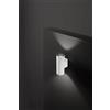 Perenz Illumina Applique alluminio colore bianco opaco Quarondo 2 luci attacco GU10 IP65 H.16,5cm biemissione