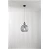 Perenz Illumina Lia sospensione in vetro e metallo fumé specchiato + nero opaco 1 luce attacco E27 D. 32cm