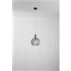 Perenz Illumina Lia sospensione in vetro e metallofumé specchiato + nero opaco 1 luce attacco E27 D. 25cm