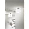 Perenz Illumina Lucerna plafoniera ceramica e metallo bianco satinato + grigio scuro lucido 1 luce attacco E27