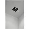 Perenz Illumina Oasis Faretto da incasso orientabile in alluminio nero 9x9cm 1 luce attacco GU10