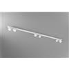 Perenz Illumina Oddy faretto 6 luci in alluminio bianco attacco GU10 orientabile 6x6cm