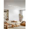 Perenz Illumina Oddy plafoniera faretto 6 luci in alluminio bianco attacco GU10 orientabile d.6cm