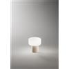 Perenz Illumina lumetto in vetro e ceramica grigio Otty 1 luce attacco G9 Interruttore on/off sul cavo H.19CM