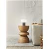 Perenz Illumina lumetto in vetro e ceramica marrone Otty 1 luce attacco G9 Interruttore on/off sul cavo H.19CM