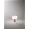 Perenz Illumina lumetto in vetro e ceramica rosa Otty 1 luce attacco G9 Interruttore on/off sul cavo H.19CM