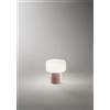 Perenz Illumina lumetto in vetro e ceramica tortora Otty 1 luce attacco G9 Interruttore on/off sul cavo H.19CM