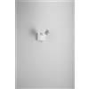 Perenz Illumina Pin faretto in alluminio bianco orientabile 1 luce Attacco GU10 da abbinare a Testina CUBO 8294 faretto intercambiabile