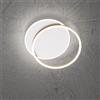 Perenz Illumina Plafoniera in alluminio colore bianco opaco + oro spazzolato Orbit 3000K CRI?80 220-240V biemissione 4200Lm d.50,55-55,5cm