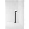 Perenz Illumina Pull paletto in alluminio antracite opaco IP65 1 luce attacco GU10 H.65CM