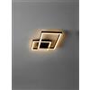 Perenz Illumina PLAFONIERA IN ALLUMINIO COLORE NERO CROSS LED 20W CCT 3000K 4000K 6000K CRI?80 220-240V 50/60Hz 1500Lm