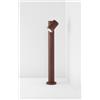 Perenz Illumina Pull paletto in alluminio corten opaco IP65 1 luce attacco GU10 H.65CM