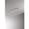Perenz Illumina Plafoniera in metallo alluminio Bottone 3 luci attacco GX53 60cm