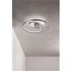 Perenz Illumina Plafoniera in metallo grigio spazzolato Ritmo LED 55W CCT 3000K 4000K 6000K CRI?80 220-240V 50/60Hz 4400Lm D.60CM