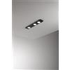 Perenz Illumina Plafoniera in metallo nero Bottone 3 luci attacco GX53 60cm
