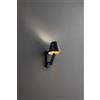 Perenz Illumina Reverse applique in metallo nero opaco + oro opaco LED 6W 3000K CRI?90 220-240V 50/60Hz 480Lm Interruttore on/off sulla base