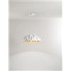 Perenz Illumina Prisma sospensione in metallo e plastica bianco opaco + oro opaco 1 luce attacco E27 d.56cm