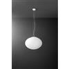 Perenz Illumina Saturno sospensione in vetro e metallo bianco opaco 3 luci attacco E27 d.50cm