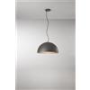 Perenz Illumina Steel sospensione in metallo grigio metallizzato e marrone metallizzato 1 luce attacco E27 d.50cm