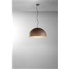 Perenz Illumina Steel sospensione in metallo grigio metallizzato e oro opaco 1 luce attacco E27 d.50cm